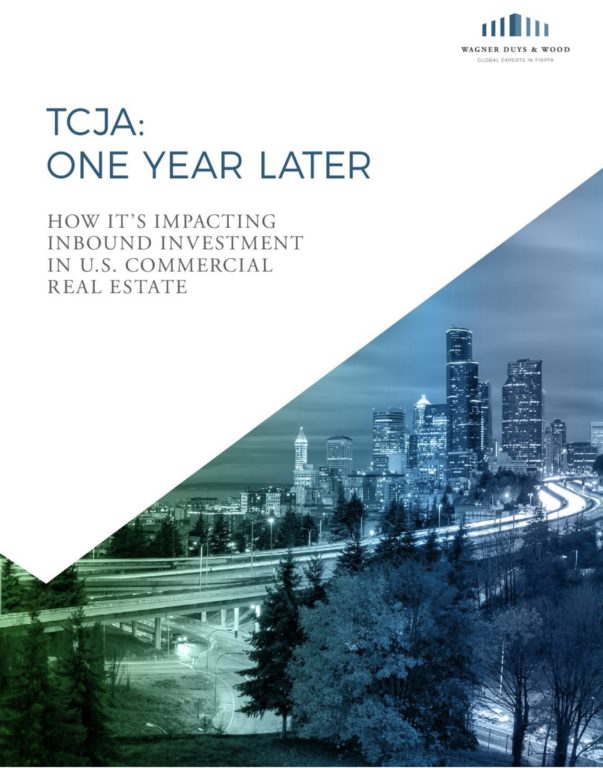 TCJA - One Year Later