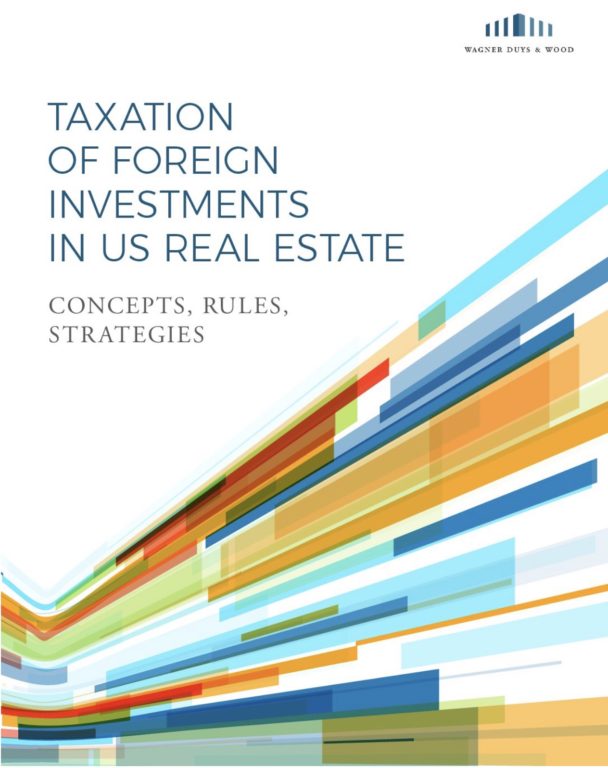 Taxation of Foreign Investment in US Real Estate